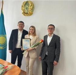 Поздравление руководителем Департамента Юстиции Карагандинской области